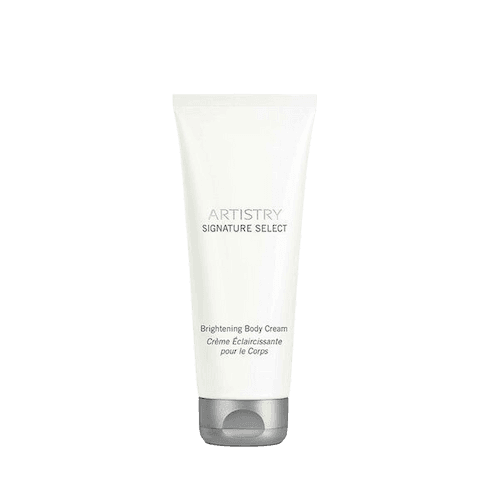 Crema corporal iluminadora Artistry Signature Select en envase blanco