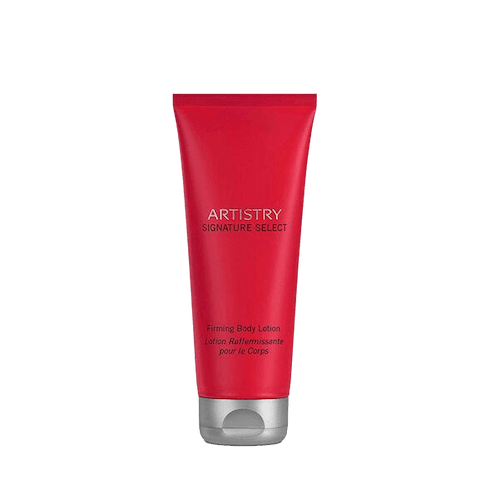 Loción corporal reafirmante Artistry Signature Select en envase rojo