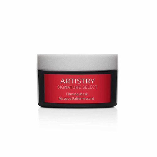 Mascarilla reafirmante Artistry Signature Select en envase rojo