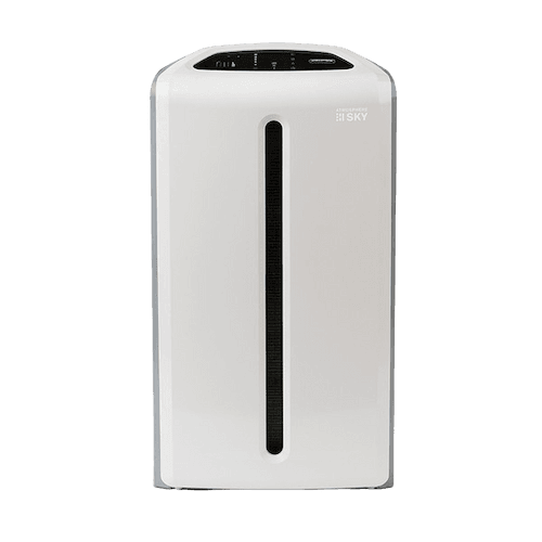 Purificador de Aire Atmosphere SKY de Amway sobre fondo blanco, ideal para el hogar.
