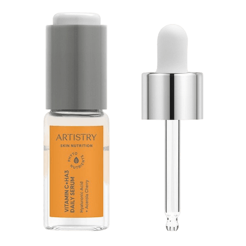 Fraco del Suero Diario Vitamina C+HA3 Artistry™ con gotero, tratamiento antioxidante e hidratante.
