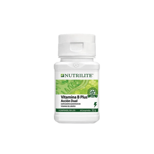 Suplemento Nutrilite Vitamina B Plus con acción dual para energía y sistema nervioso